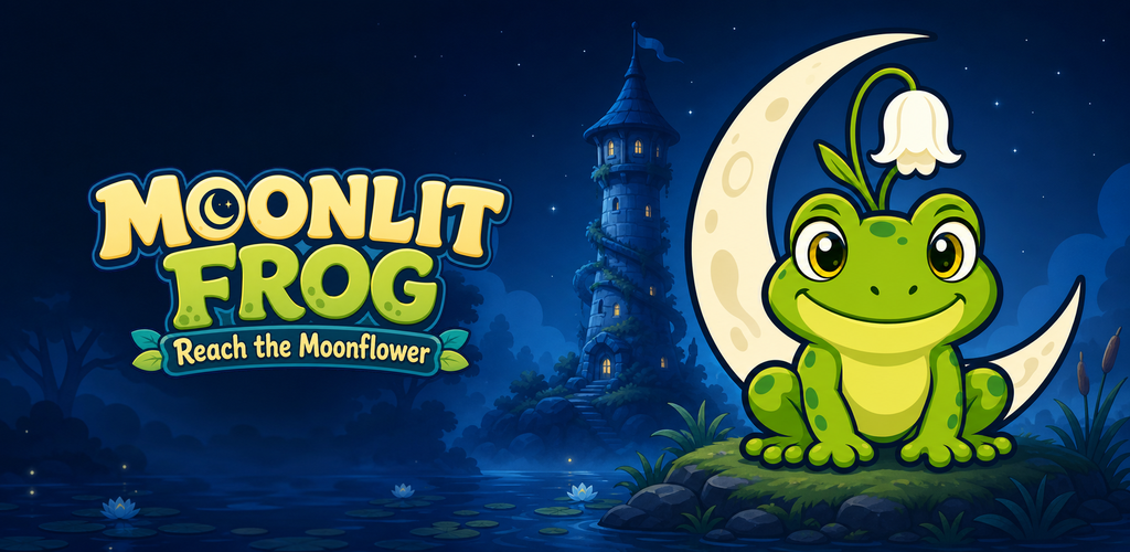 Moonlit Frog: Reach the Moonflower